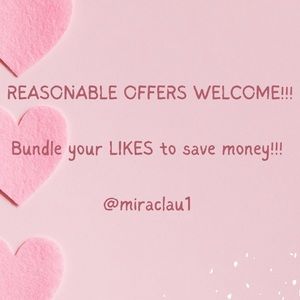 Reasonable offers always welcome!!